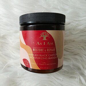 NWT As I Am Jamaican Black Castor Oil Masque, Restore & Repair, 8oz